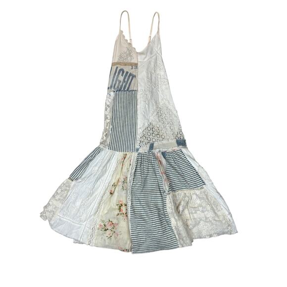 Kimchi Blue Dorothy Patchwork Maxi Dress Women's Small Boho Indie Peasant - Picture 1 of 12